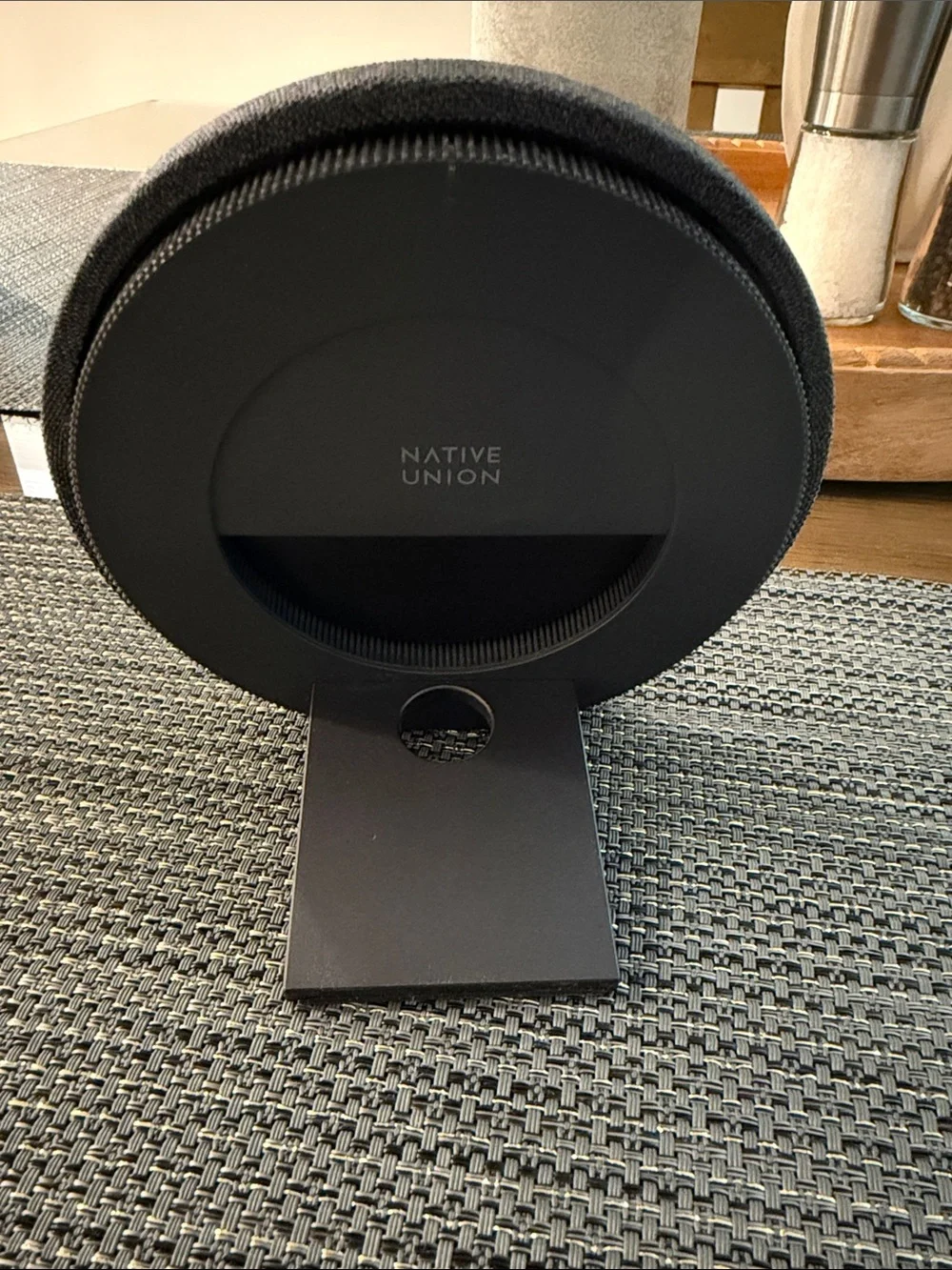 Wireless Charging Stand - Black Fabric